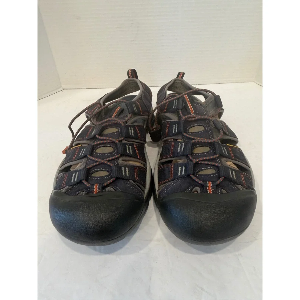 Keen Newport H2 Sport Sandals Mens Charcoal Gray Orange Waterproof Sz 9.5 - Picture 3 of 11